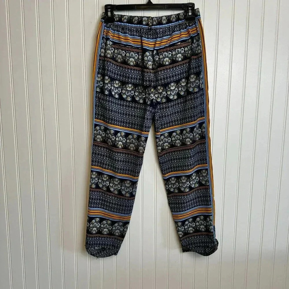 Anthropologie Elevenses aralia print boho crop pants size 2 Q24 - Picture 7 of 9